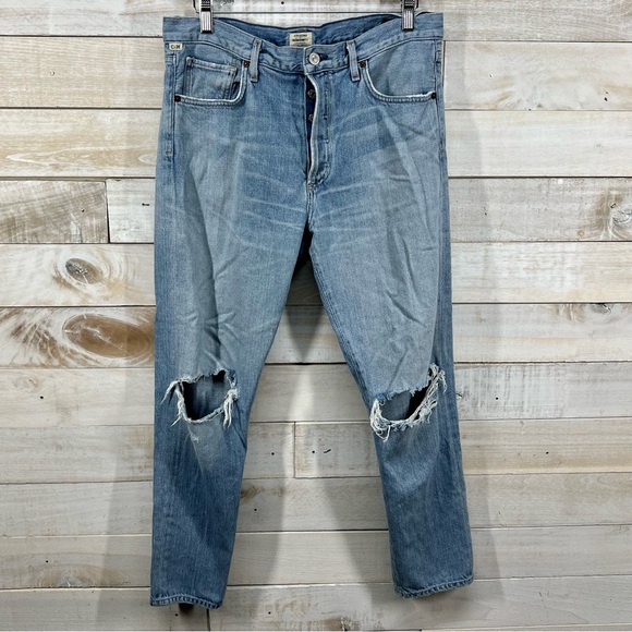 Citizens of Humanity Jeans Womens 30 Blue Fade Out ‎ Liya Cropped High Rise - Picture 1 of 13